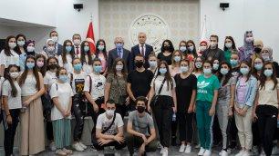 STUDENTS FROM NOVİ PAZAR HOSTED BY DEPUTY MINISTER SAFRAN